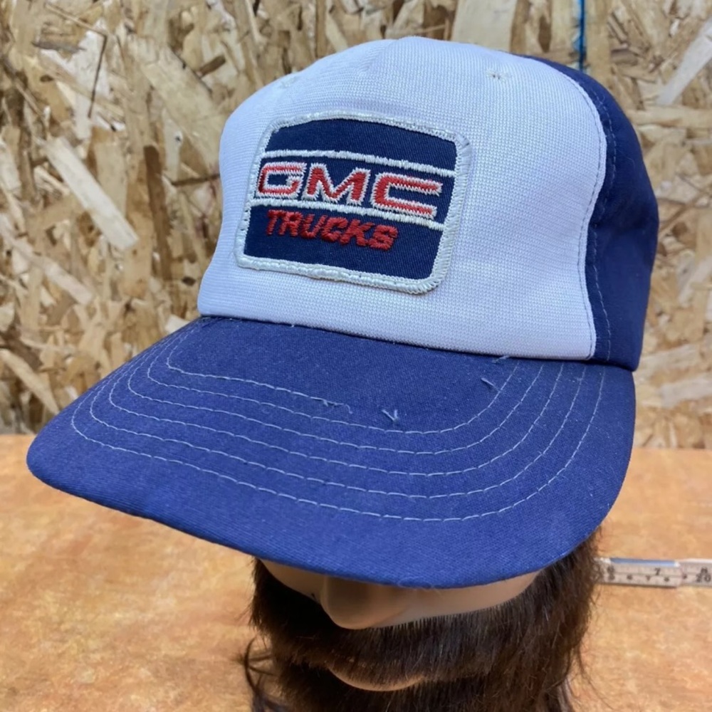 Vintage GMC TRUCKS Trucker Hat Snapback Cap BECO